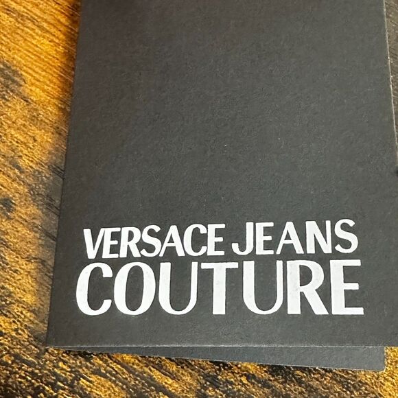 Versace Jeans Couture Pink Pebbled Gold Accent Crossbody Bag Purse Shoulder Hand - Picture 9 of 16